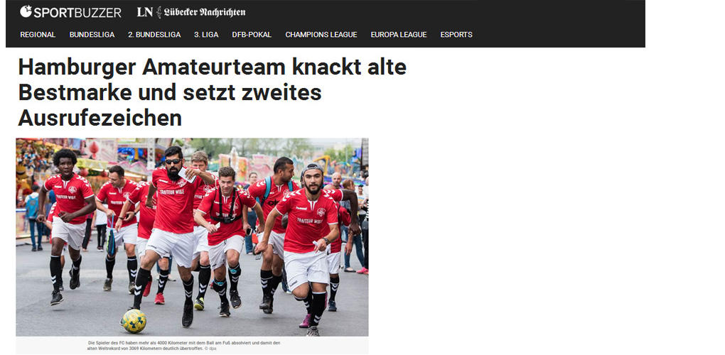 Hamburger Amateurteam knackt alte Bestmarke und setzt zweites Ausrufezeichen - Sportbuzzer