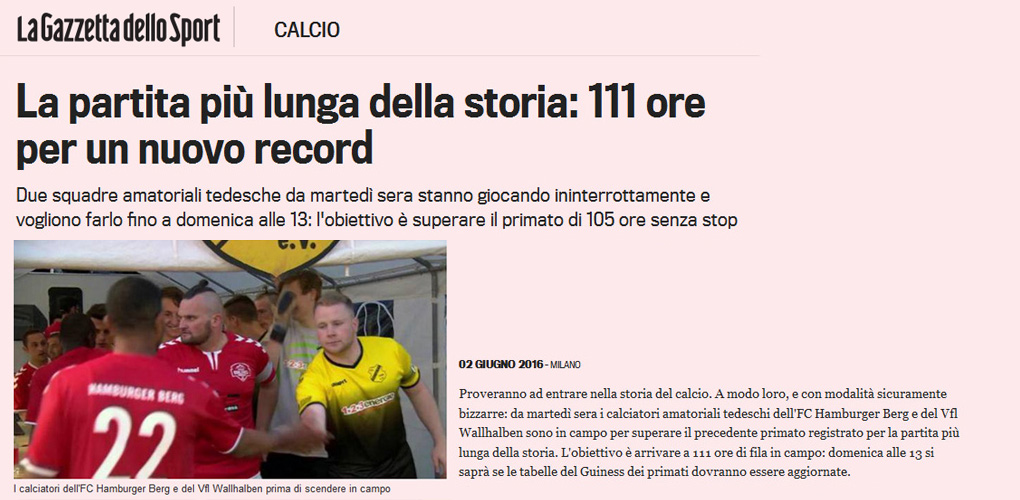 111 ore per un nuovo record - La Gazzetta dello Sport